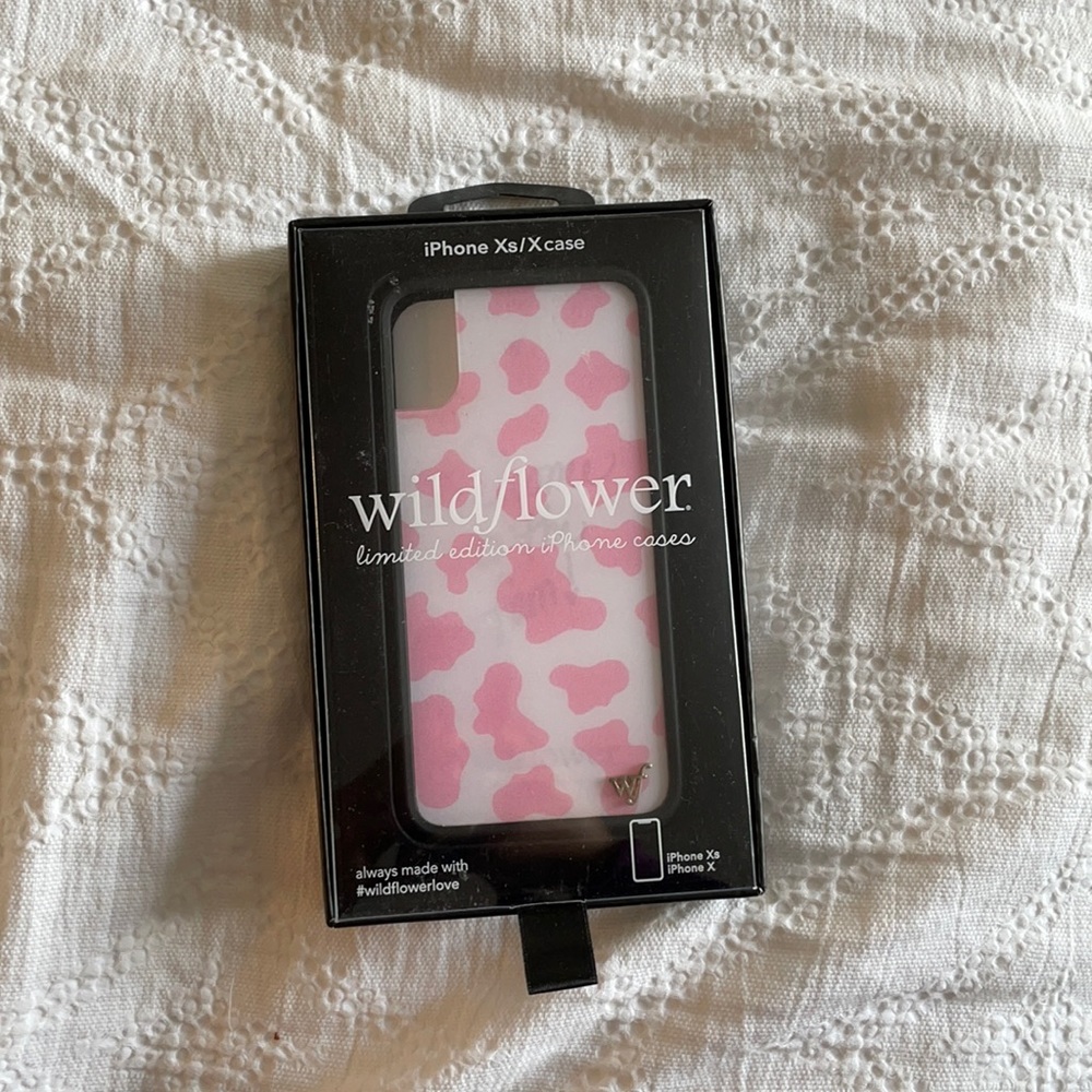 wildflower pink cow xs/c case
